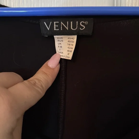 Black Fringe Hem Women's Top - Picture 2 of 4